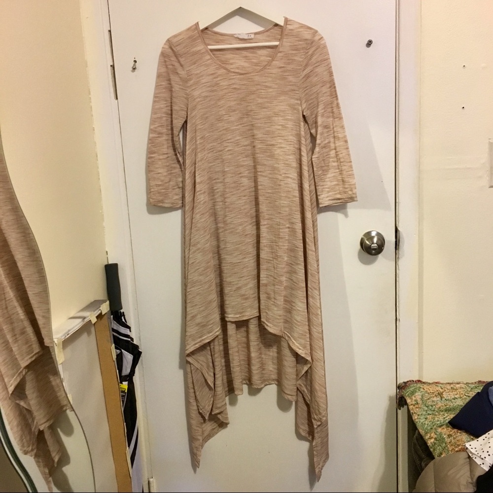 Asymmetrical Handkerchief Long Tunic